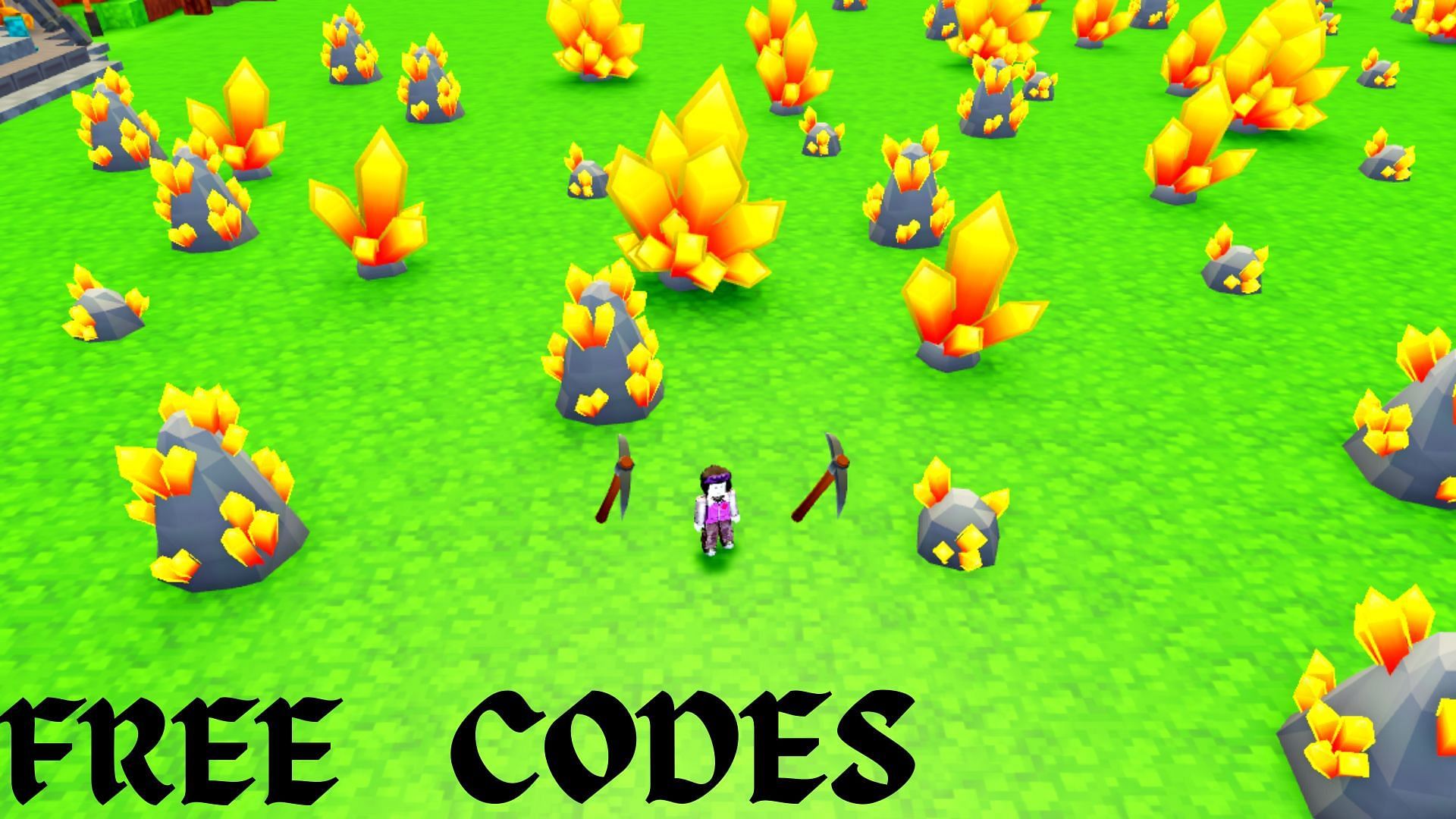 Free Active Codes in Pickaxe Mining Simulator (Image via Roblox || Sportskeeda)