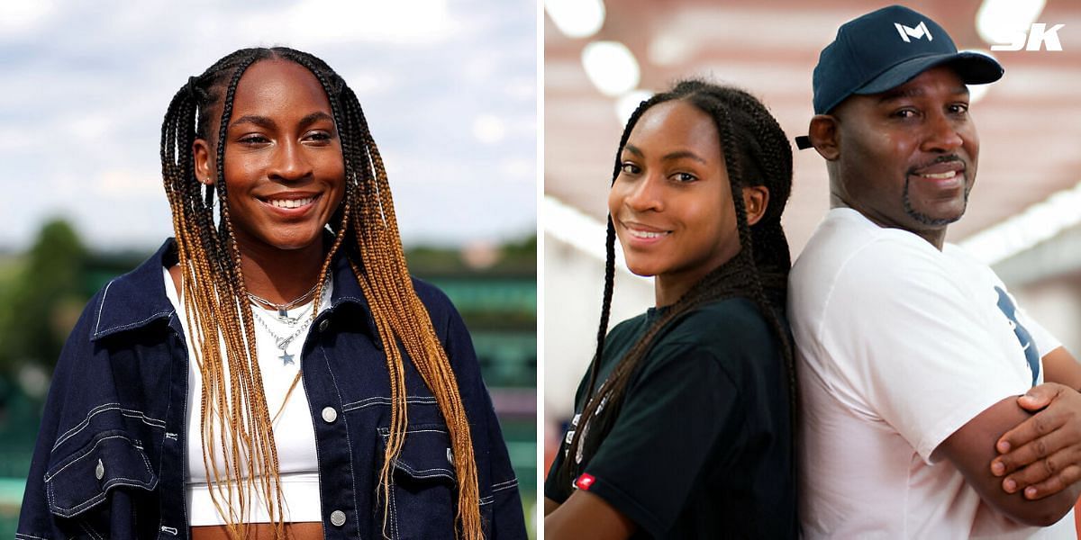 Coco Gauff and Father Corey