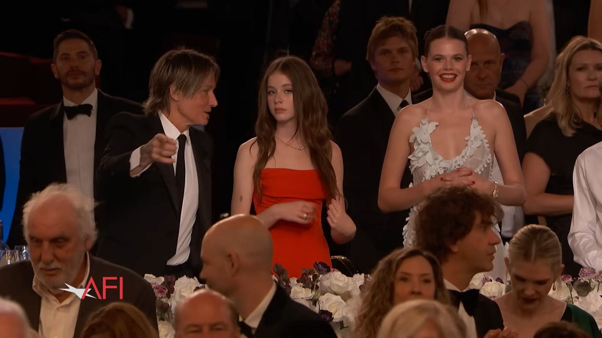 Keith Urban alongside his daughter Faith (Image via YouTube/American Film Institute)