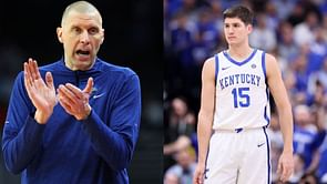 "We get to be shepherds": Kentucky HC Mark Pope's clever press conference pun draws "one more year" chants for guard Reed Sheppard