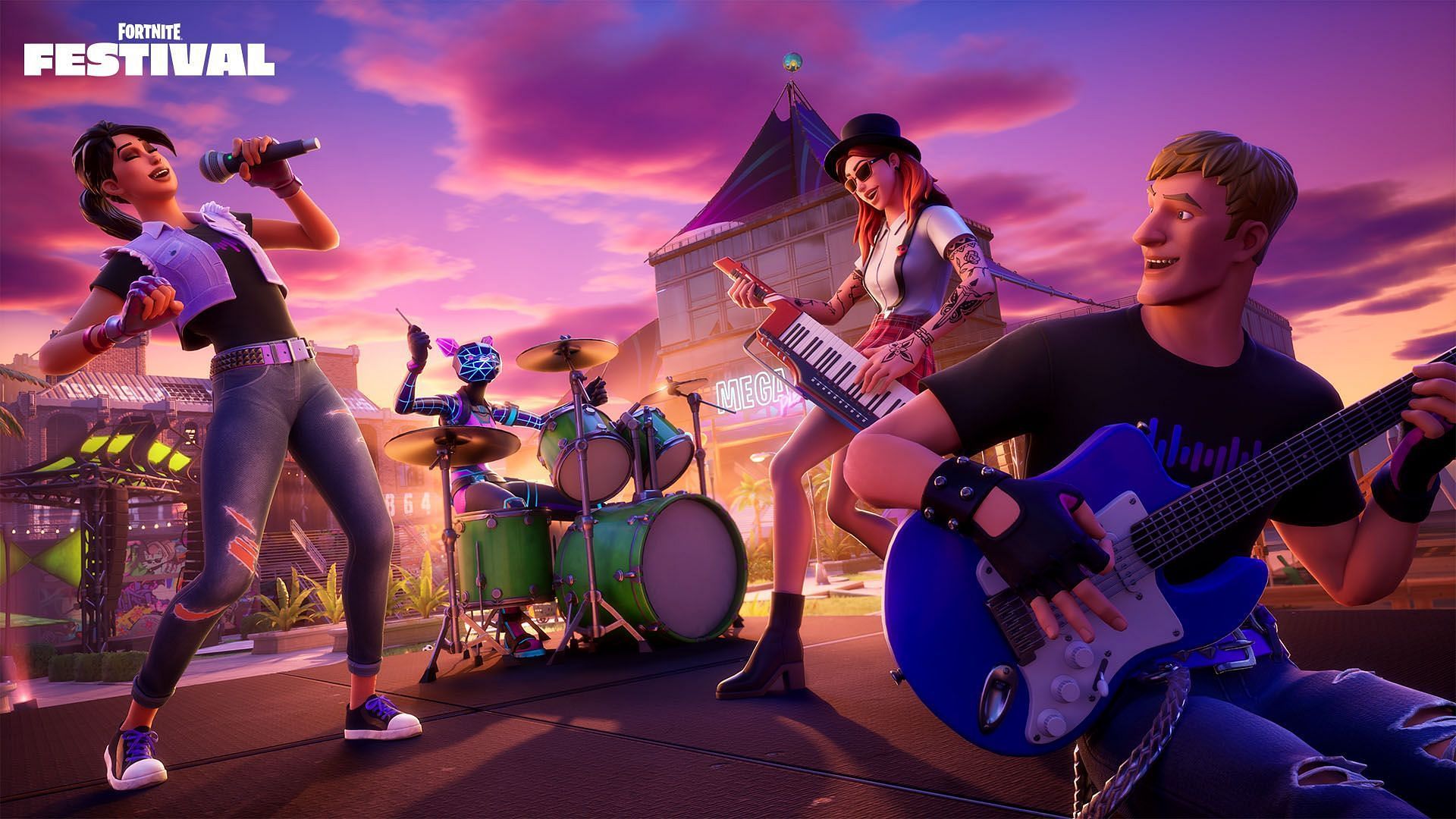 Guitar controllers in Fortnite Festival 