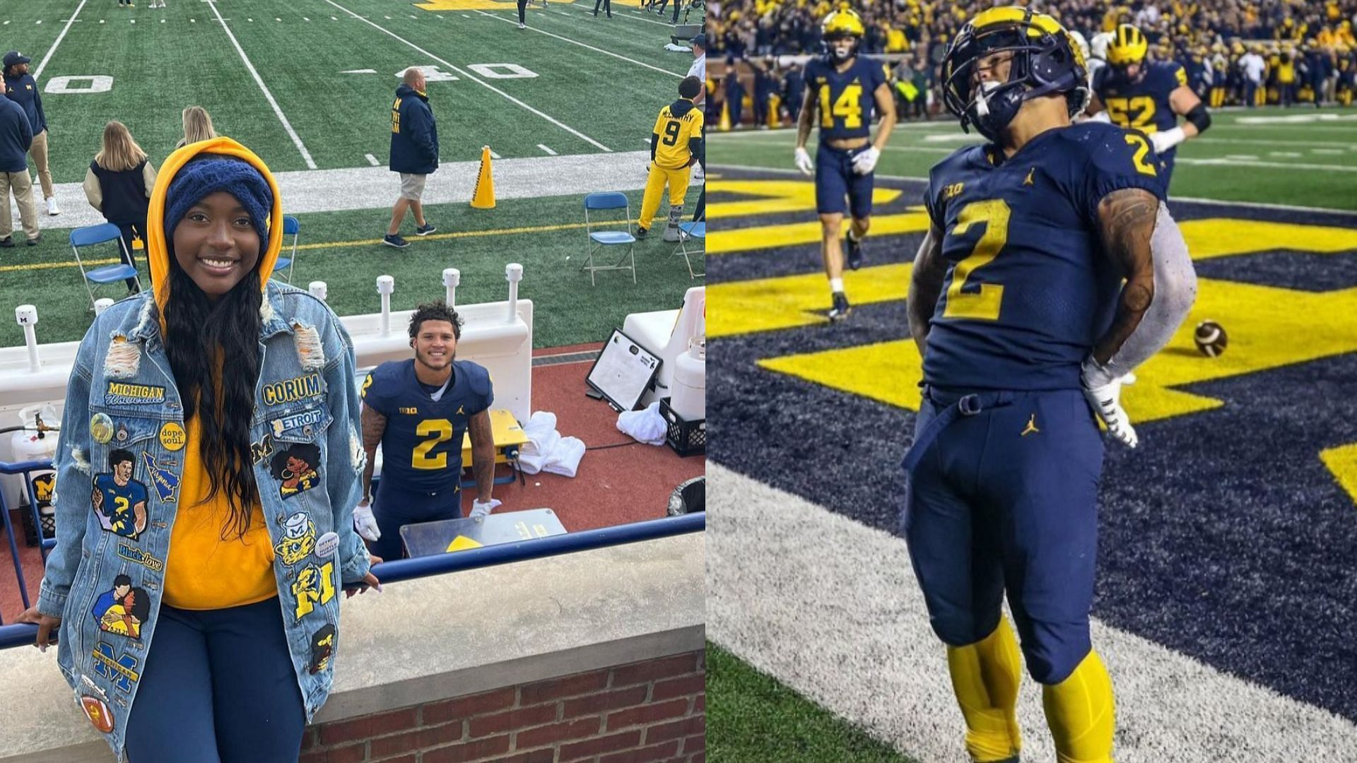 PHOTO: Michigan's Blake Corum takes on thrilling adventure with GF ...