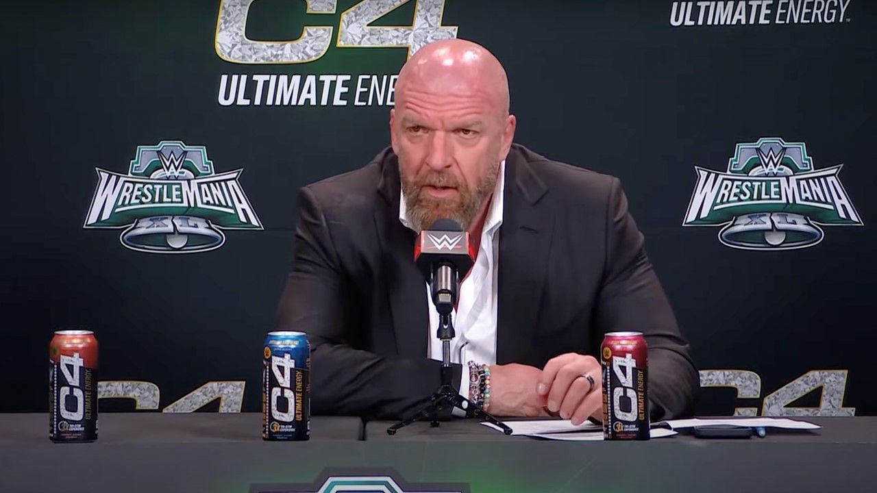 Triple H addressed the media after WrestleMania