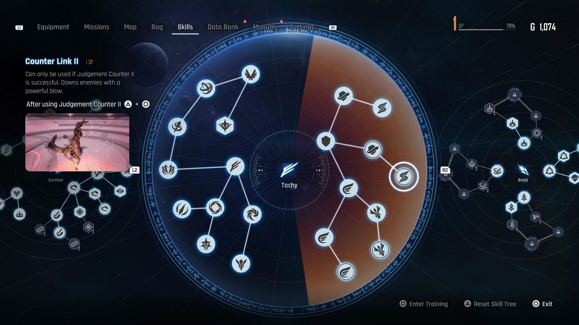 Tachy Mode Skill Tree (Image via Shift Up)