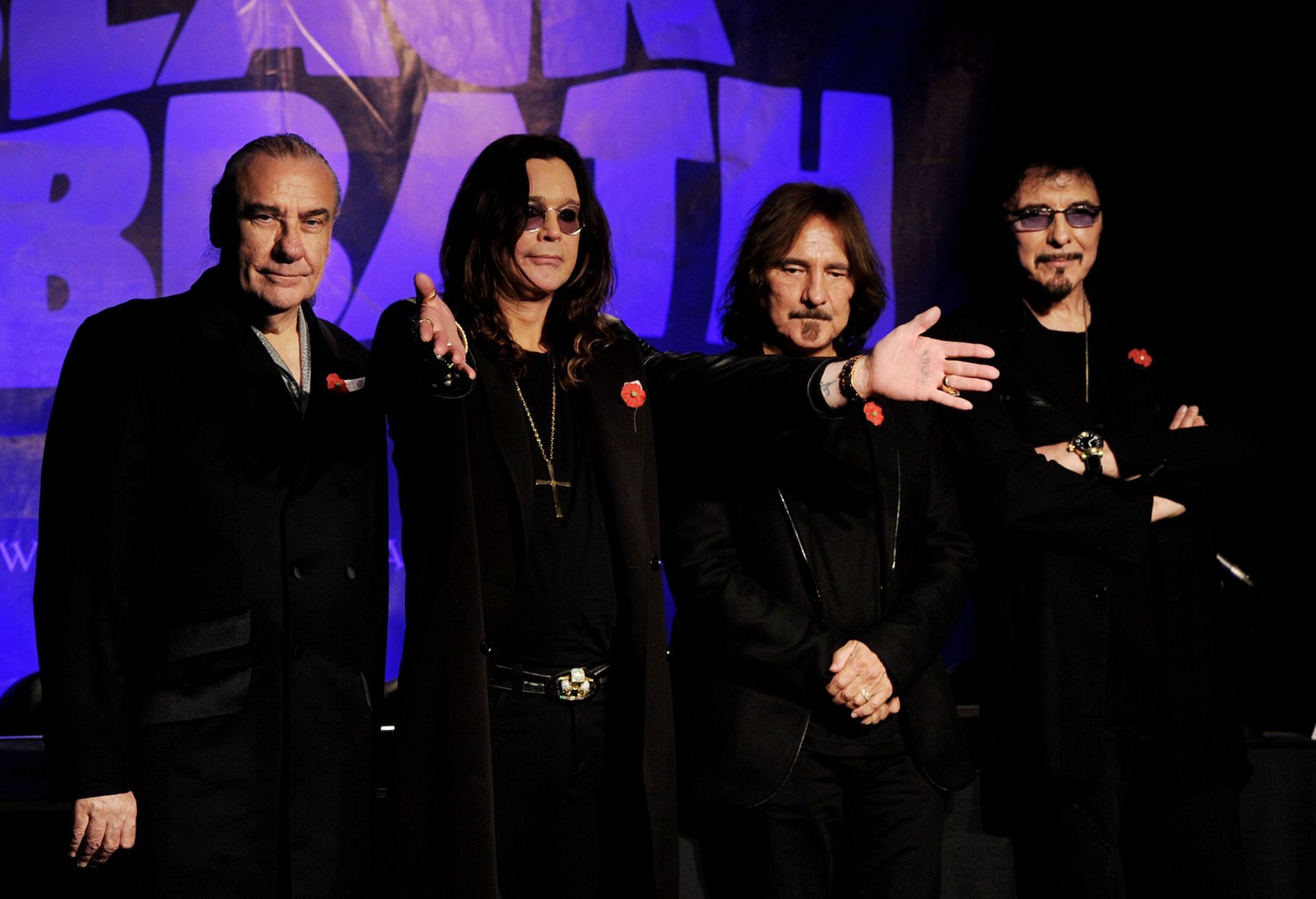 Black Sabbath at a press conference in 2011 after reconciliation (Image via Getty Images)