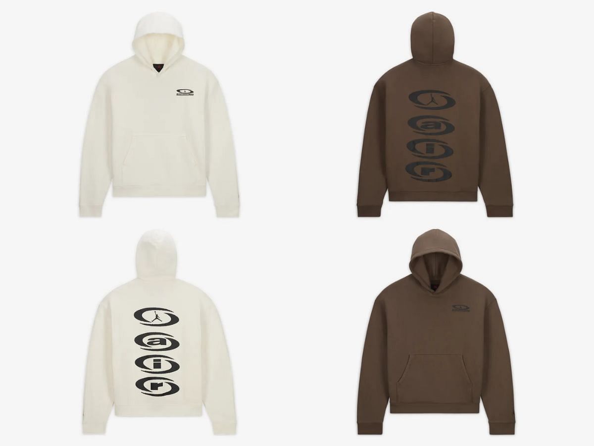 Nike x Jordan x Travis Scott Signature hoodies (Image via Nike)