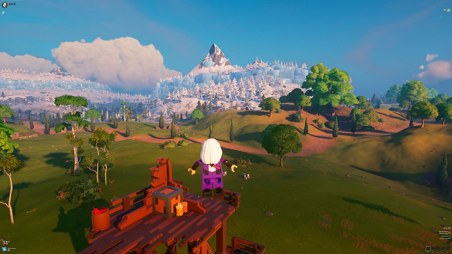 The view is spectacular (Image via Epic Games/LEGO Fortnite)