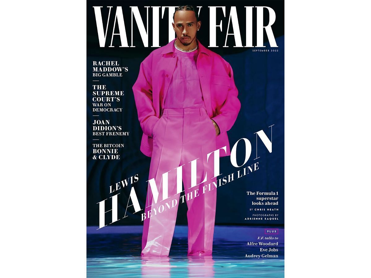 Hamilton&#039;s Vanity Fair September 2022 issue (Image via vanityfair.com)