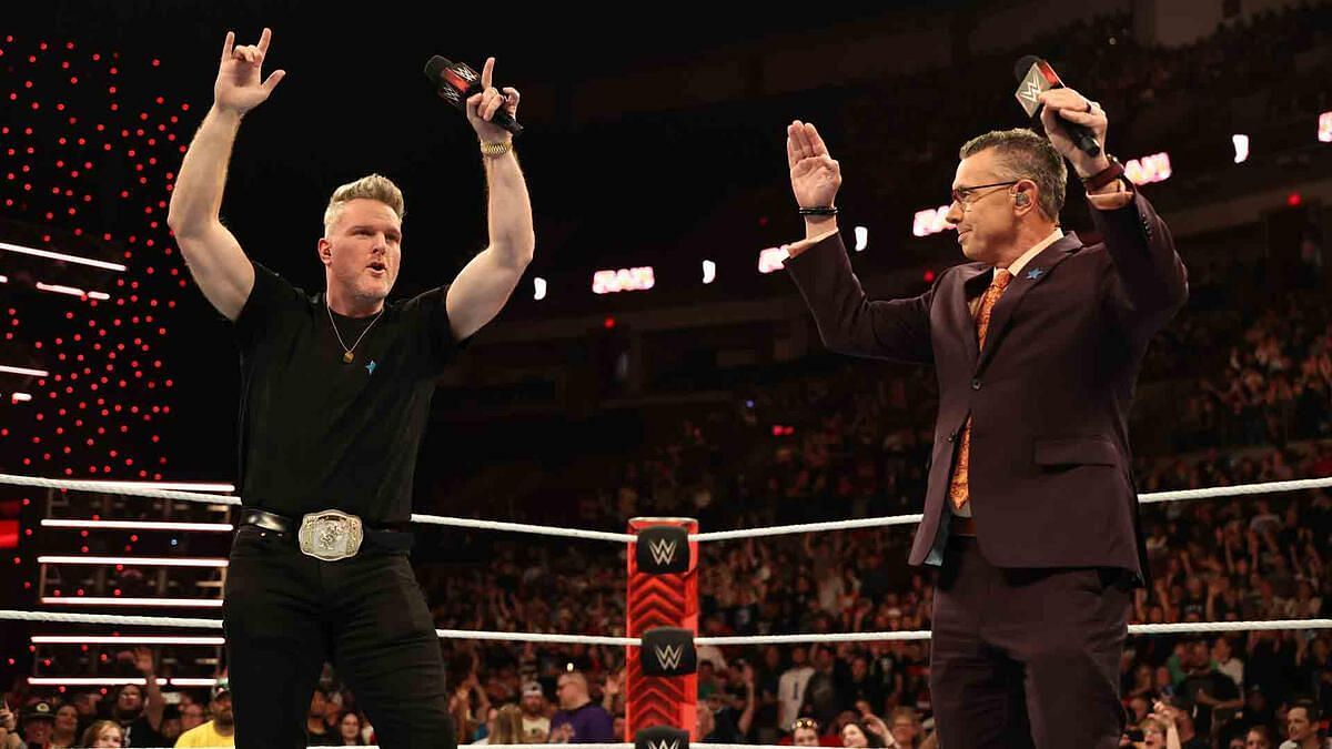 Michael Cole is the announcer on RAW alongside Pat McAfee