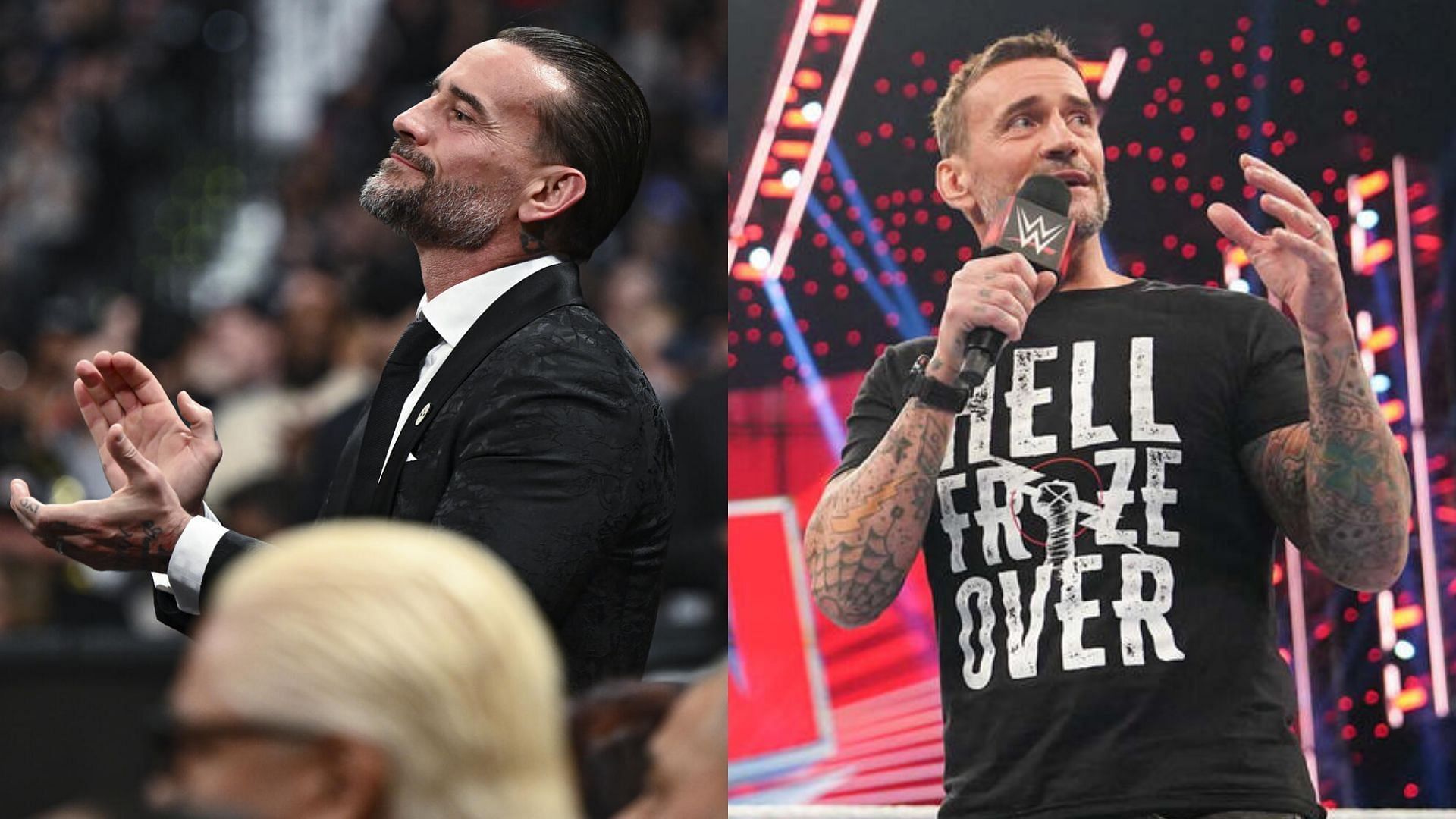 CM Punk was at the WWE Hall of Fame 2024 (Credit: WWE)