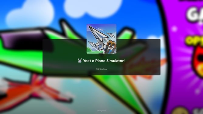 Roblox: Yeet a Plane Simulator Codes