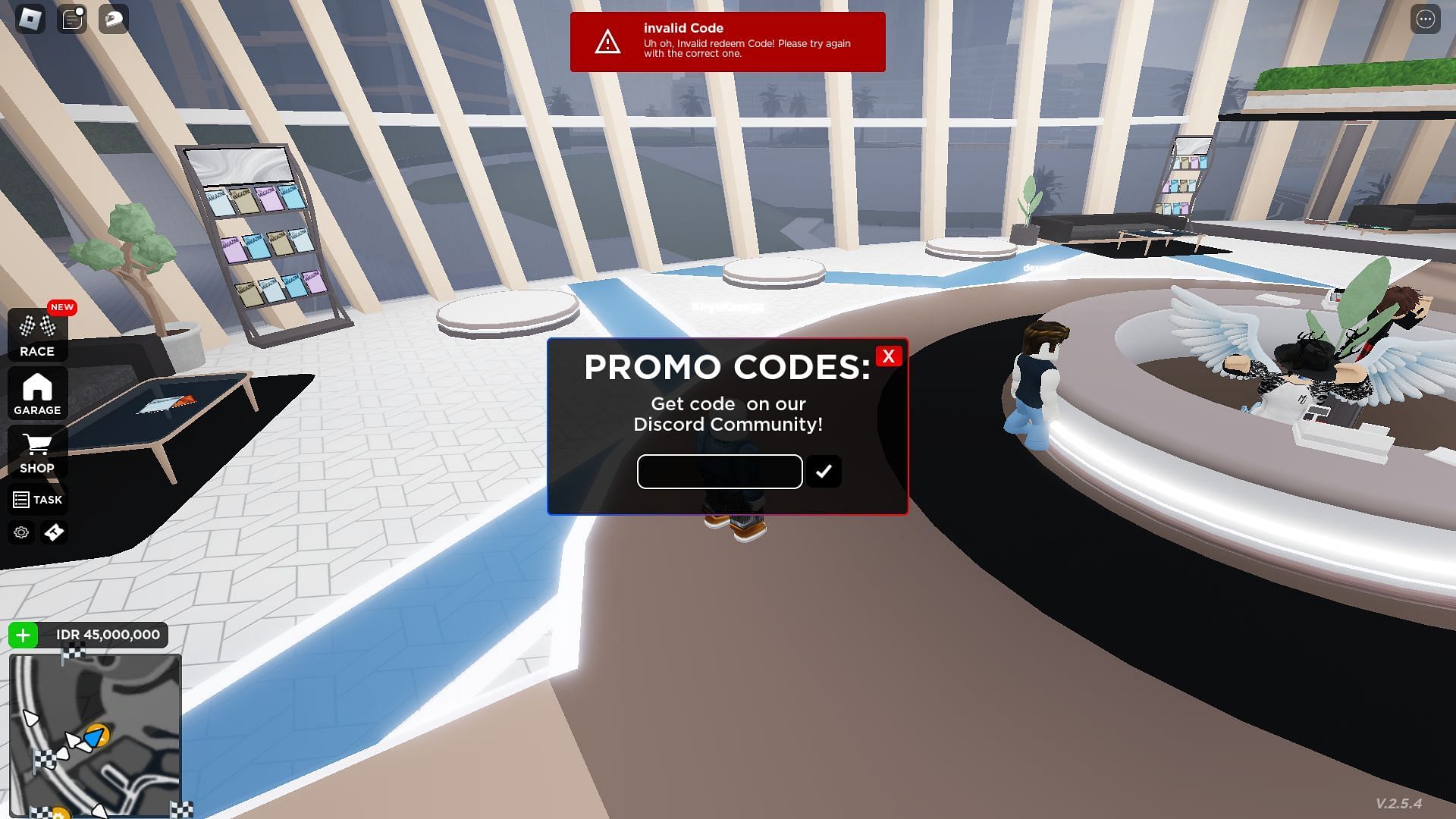 Troubleshooting codes for Moto Trackday Project (Image via Roblox)