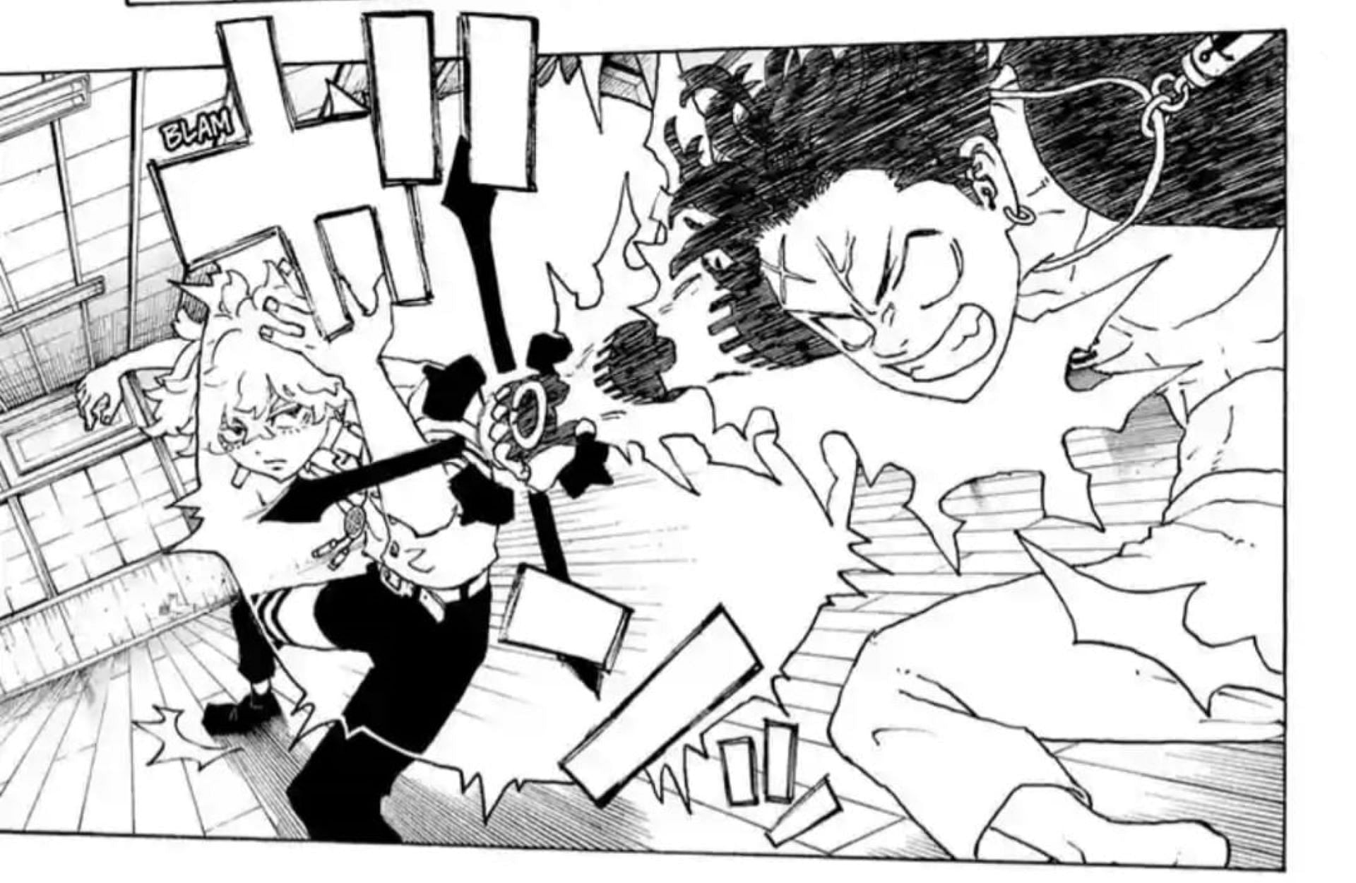 Hibaru vs Terasu in the chapter (Image via Ken Wakui/Shueisha)