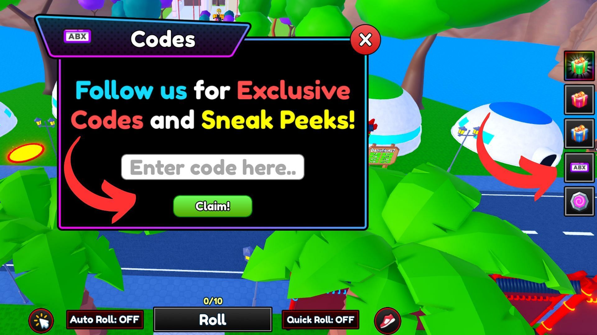 Redeem codes in Anime Rarities (Image via Roblox || Sportskeeda)