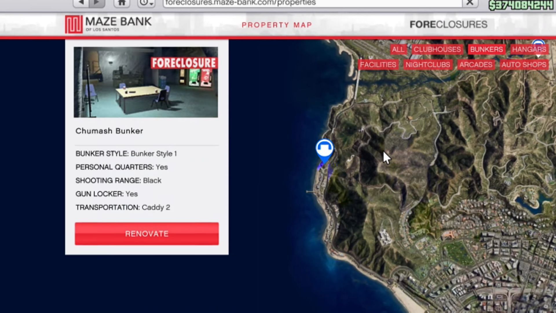 This is the best Bunker location in GTA 5 Online (Image via YouTube/GRAVESIGHT )