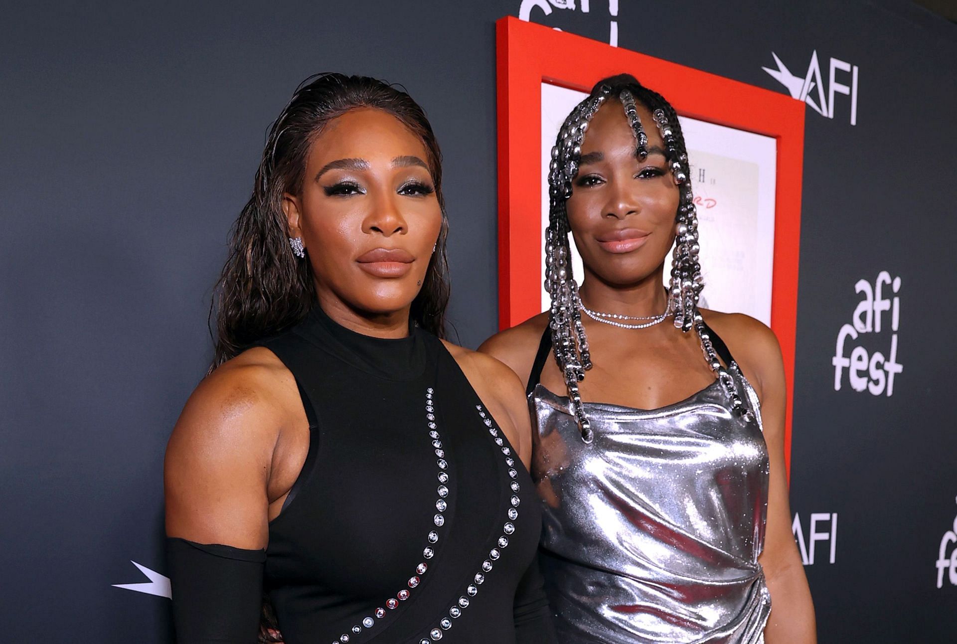 The Williams sisters at a premiere of &#039;King Richard&#039; in 2021.