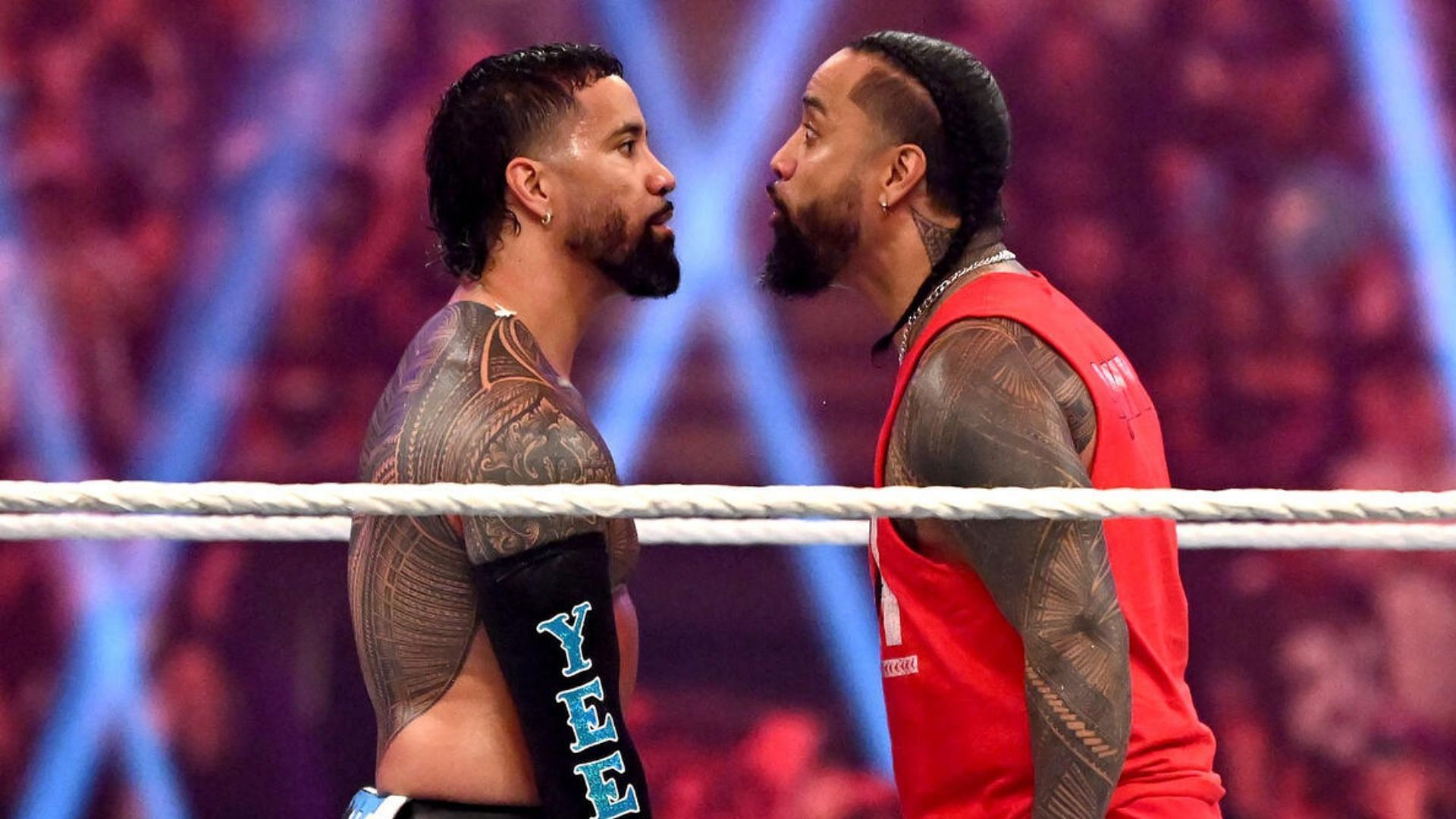 The Usos will be battling each other this weekend. 