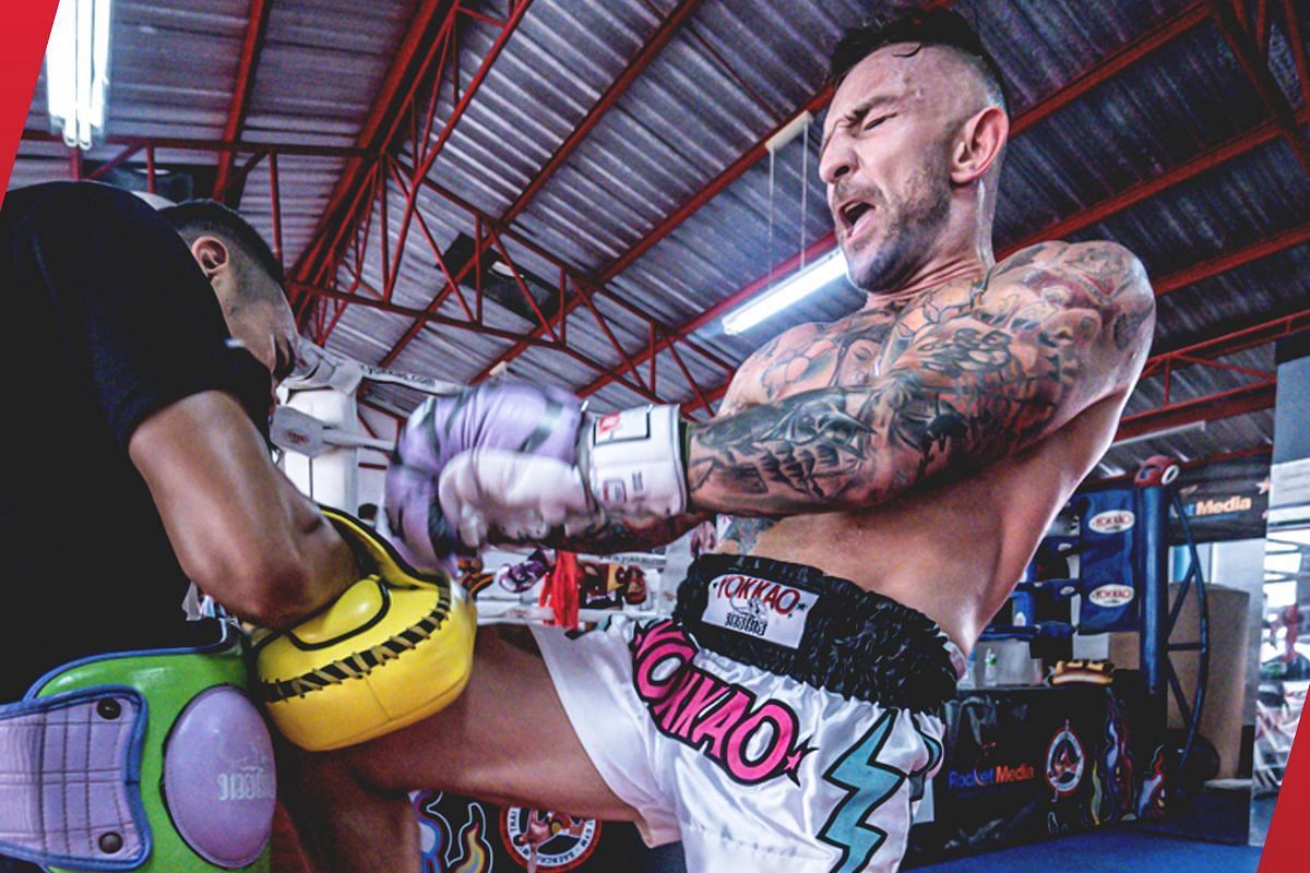 Liam Harrison during training [Photo via: ONE Championship]