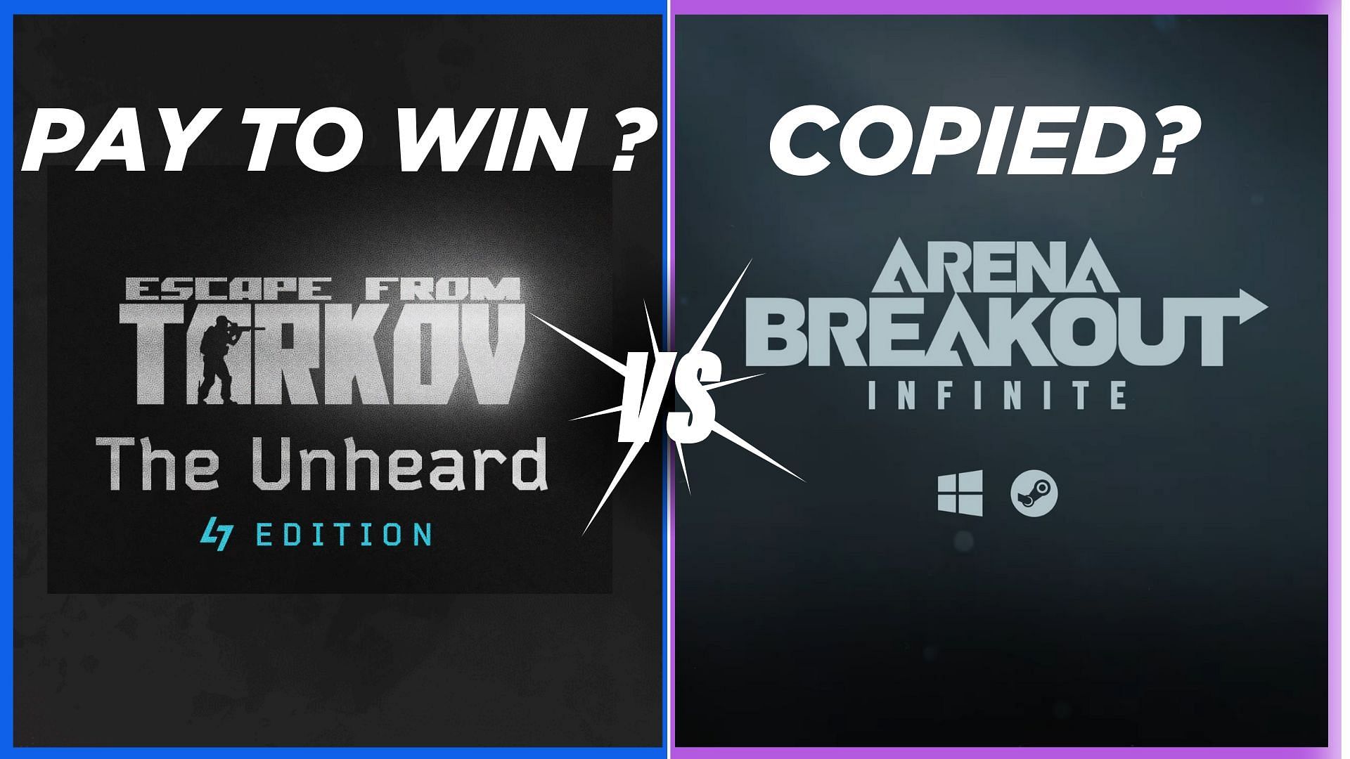 Arena Breakout Infinite vs Escape from Tarkov , Arena Breakout Infinite