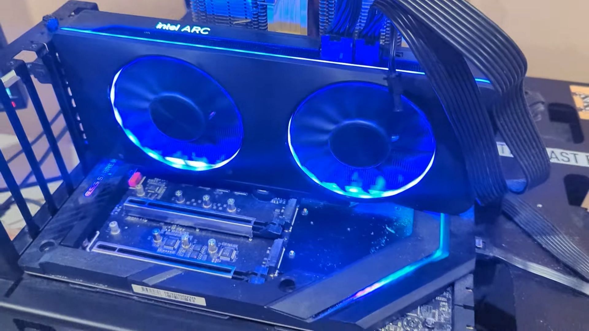 Picture of Intel Arc A770 GPU in all its RGB glory