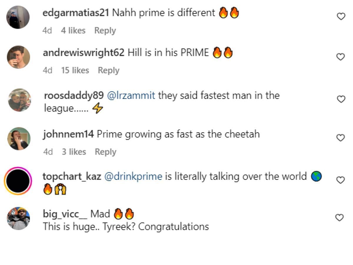 Fans are praising Prime for selecting Tyreek as their new ambassador (Image via Sportskeeda)