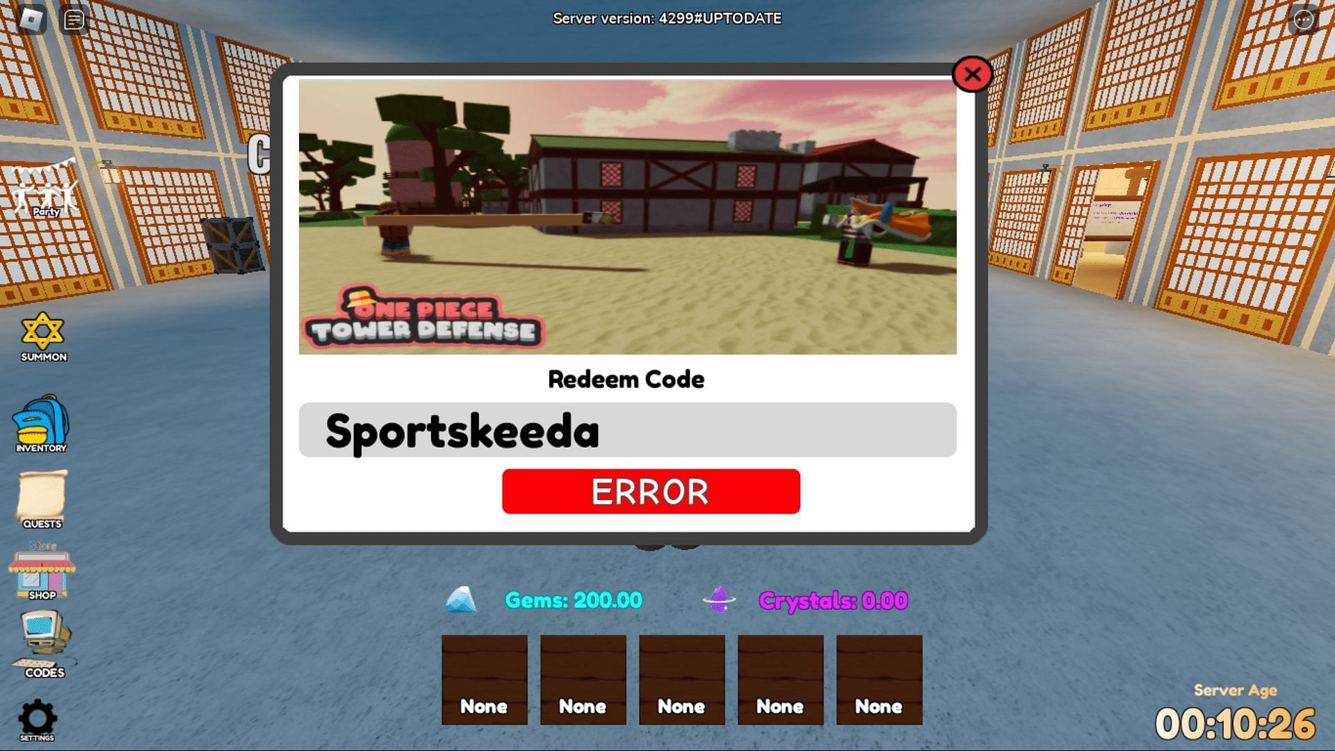 Troubleshoot codes in One Piece Tower Defense with ease (Image via Roblox)
