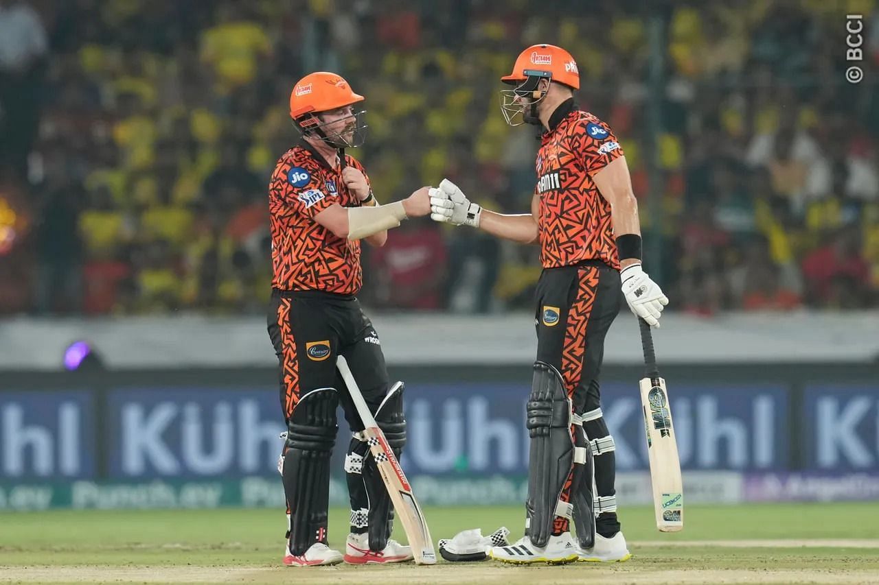 Aiden Markram [right] made the only fifty of the game [Image Courtesy: iplt20.com]