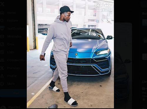 Anthony Edwards with his Urus