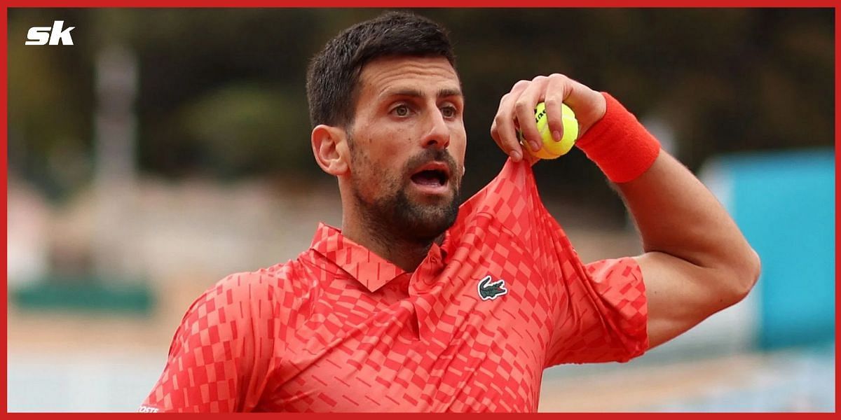 Novak Djokovic at the Monte-Carlo Masters.