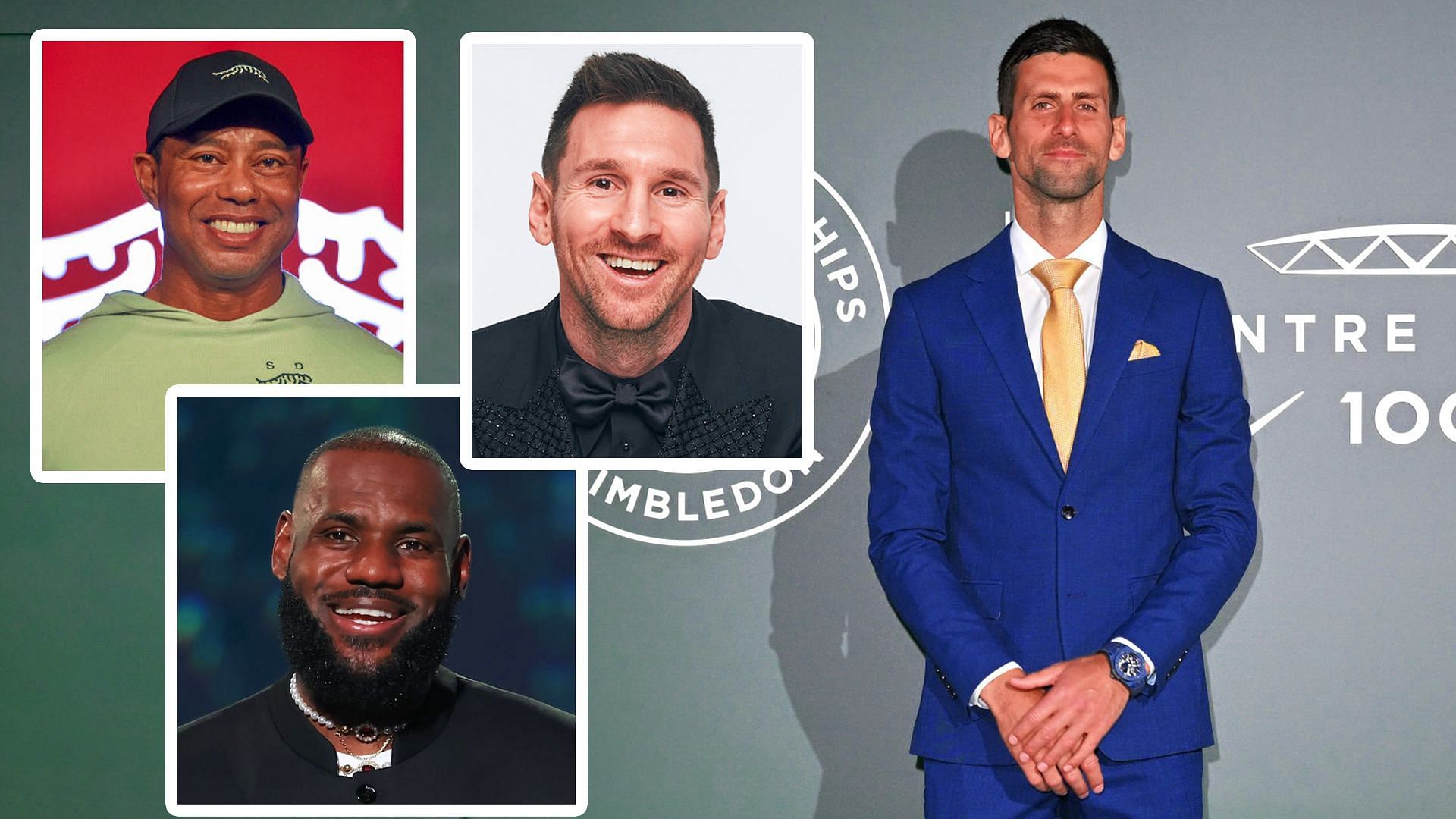 Novak Djokovic (right) and other top-earning athletes across different sports