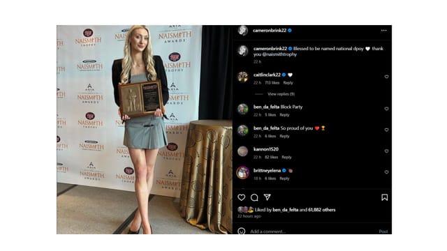 Image Credit: Cameron Brink's Instagram Post