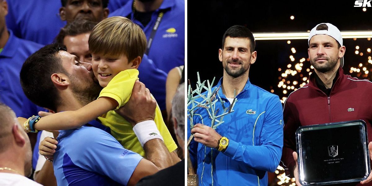 Novak Djokovic tease Grigor Dimitrov about son Stefan