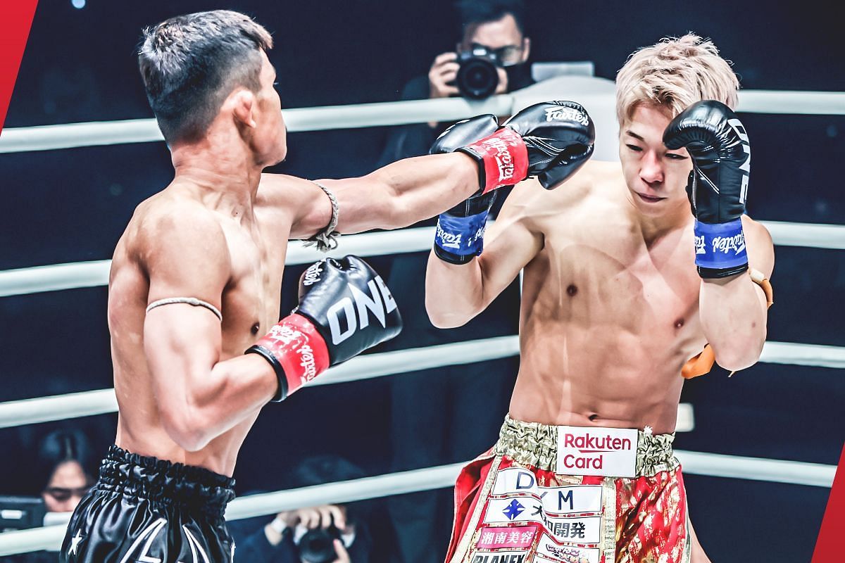 Superlek (left) fighting Takeru (right) at ONE 165 [Photo via: ONE Championship]
