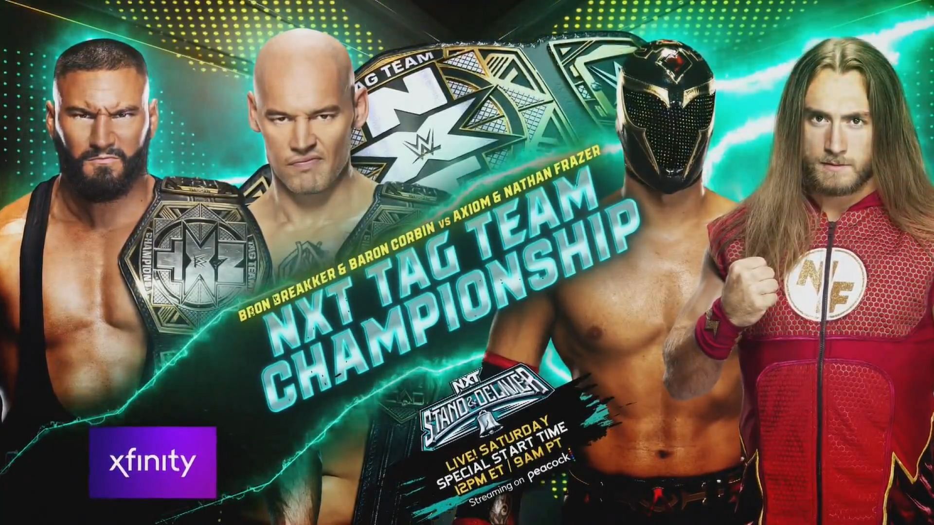 Styles collide in the NXT Tag title match at Stand &amp; Deliver.