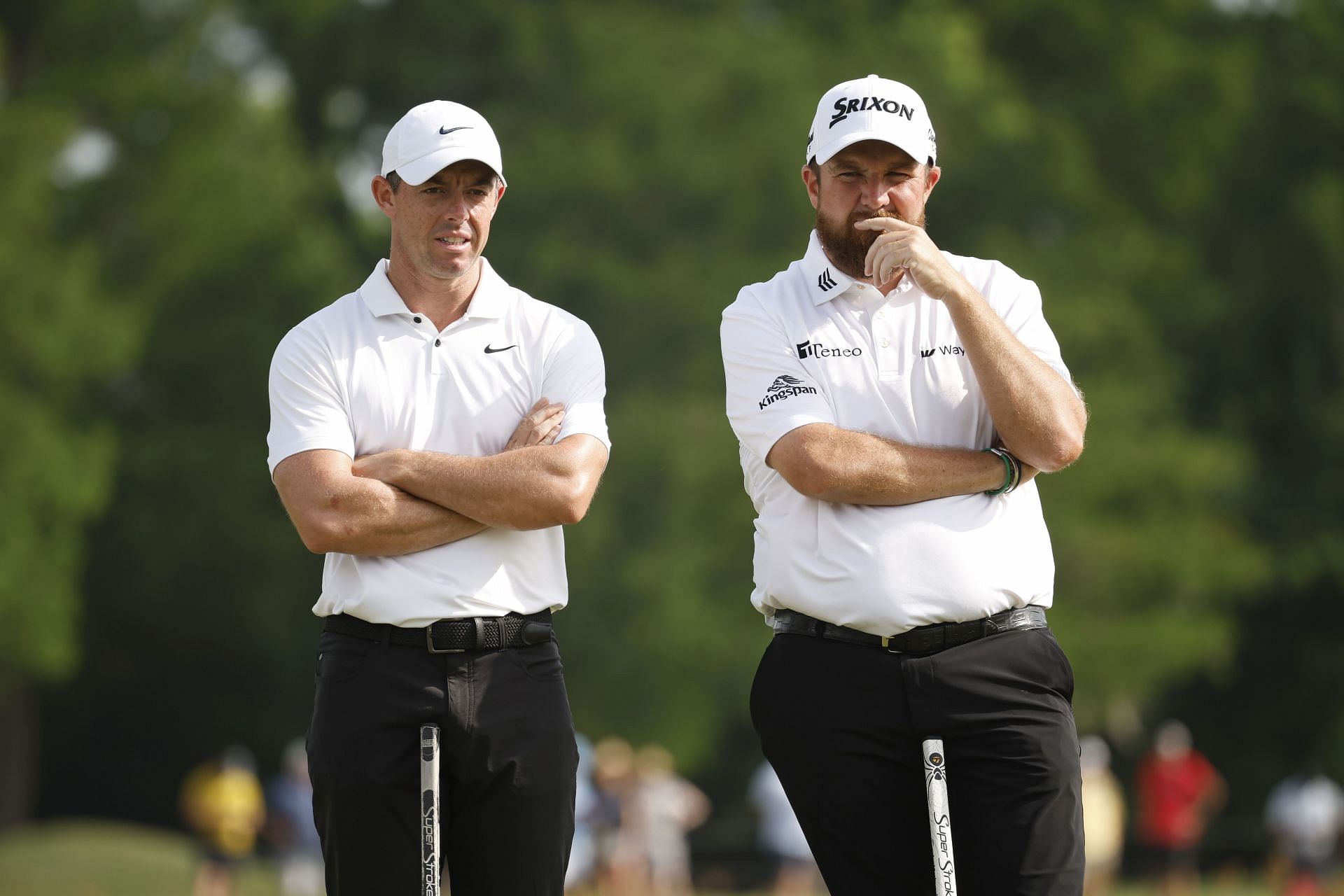Rory McIlroy and Shane Lowry during the Zurich Classic
