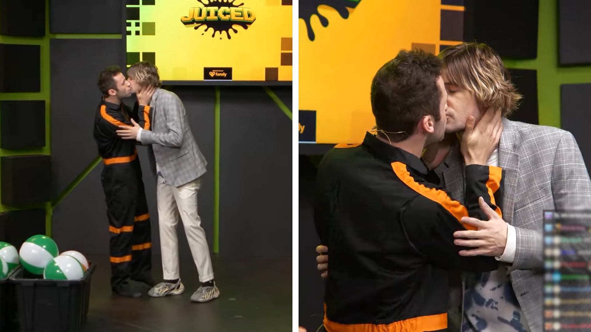 Old clip of xQc kissing AustinShow goes viral on X (Image via xQc Clips/YouTube)