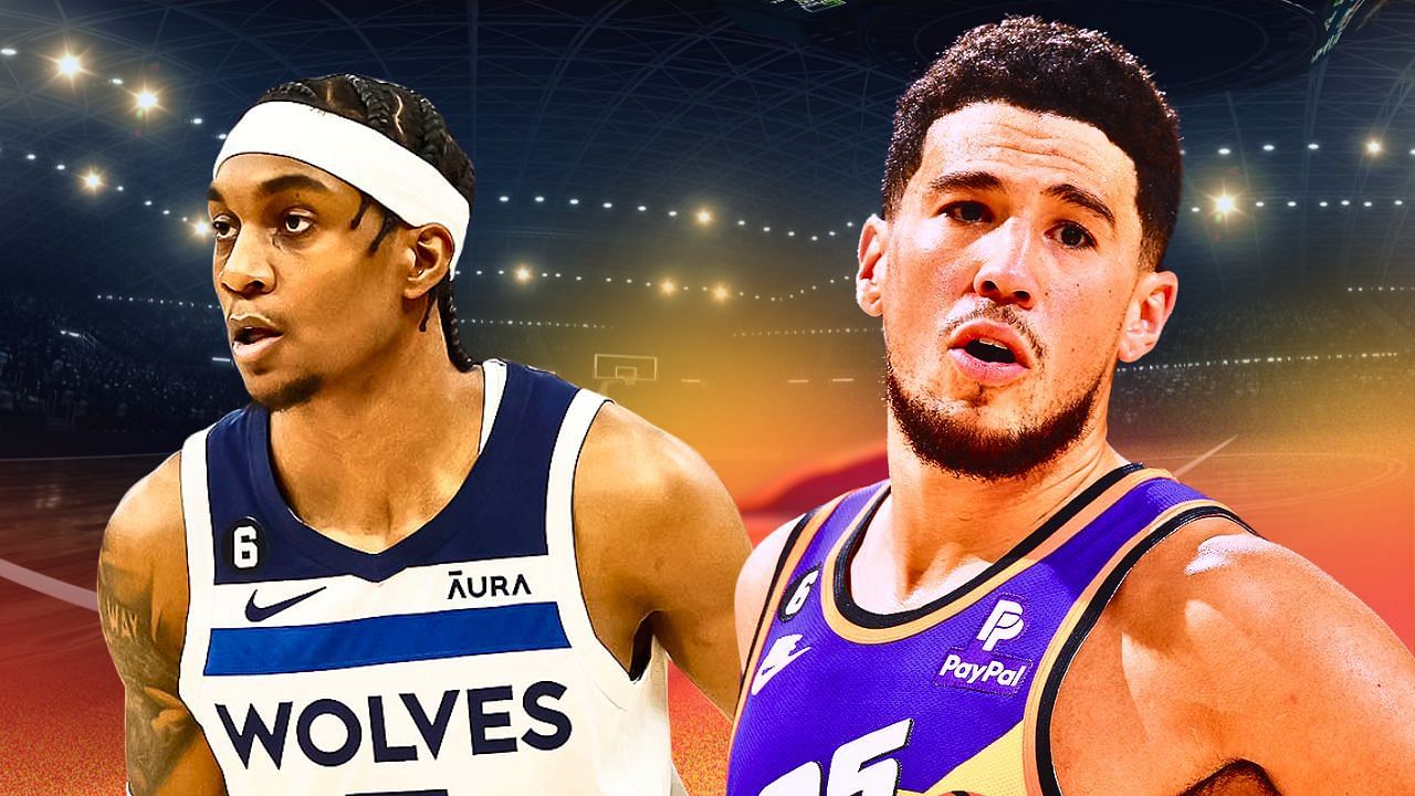 Devin Booker and Jaden McDaniels got into a heated shoving altercation in Game Two on Tuesday.