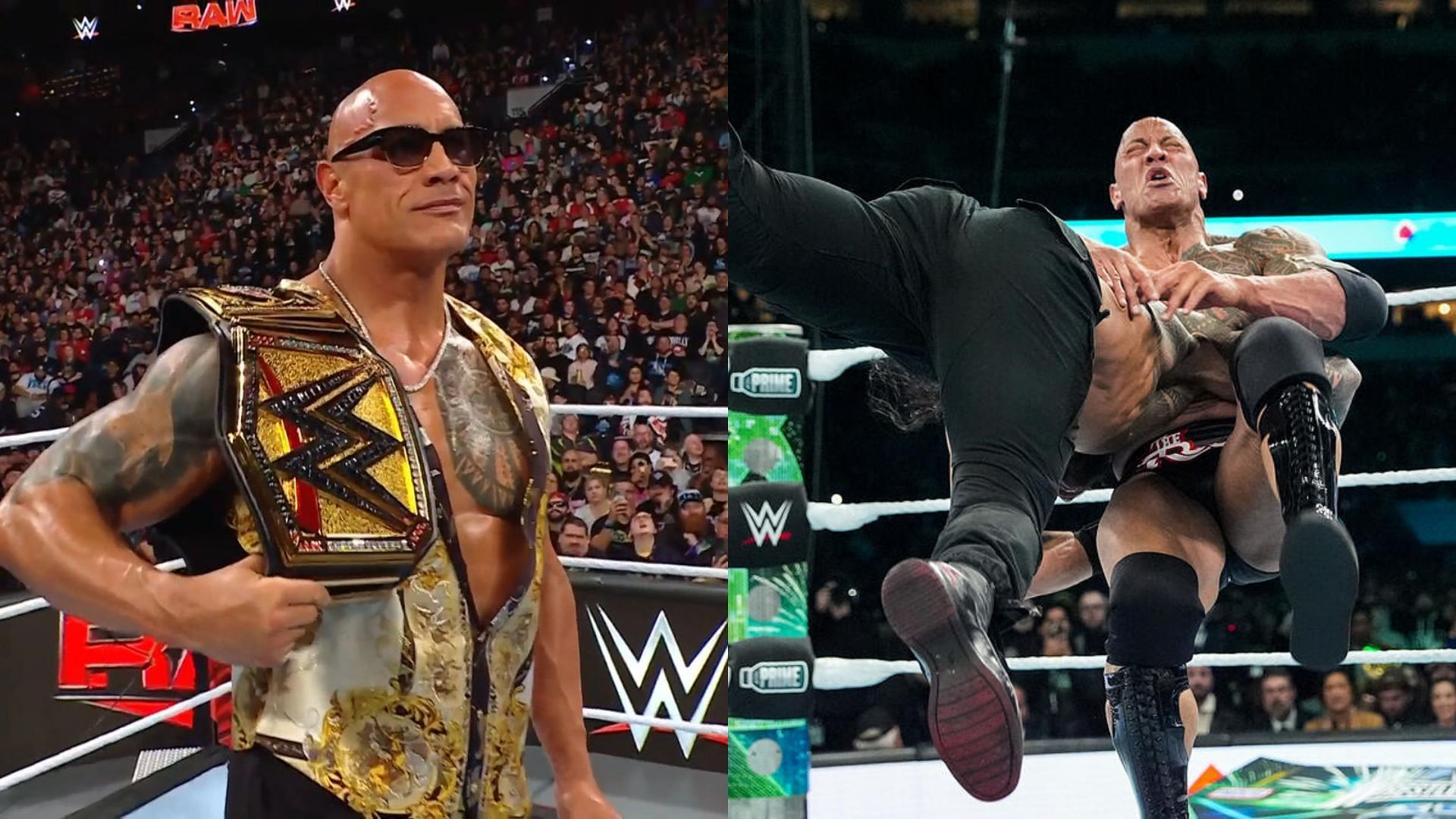 The Rock held the Undisputed WWE Championship for a brief moment on RAW