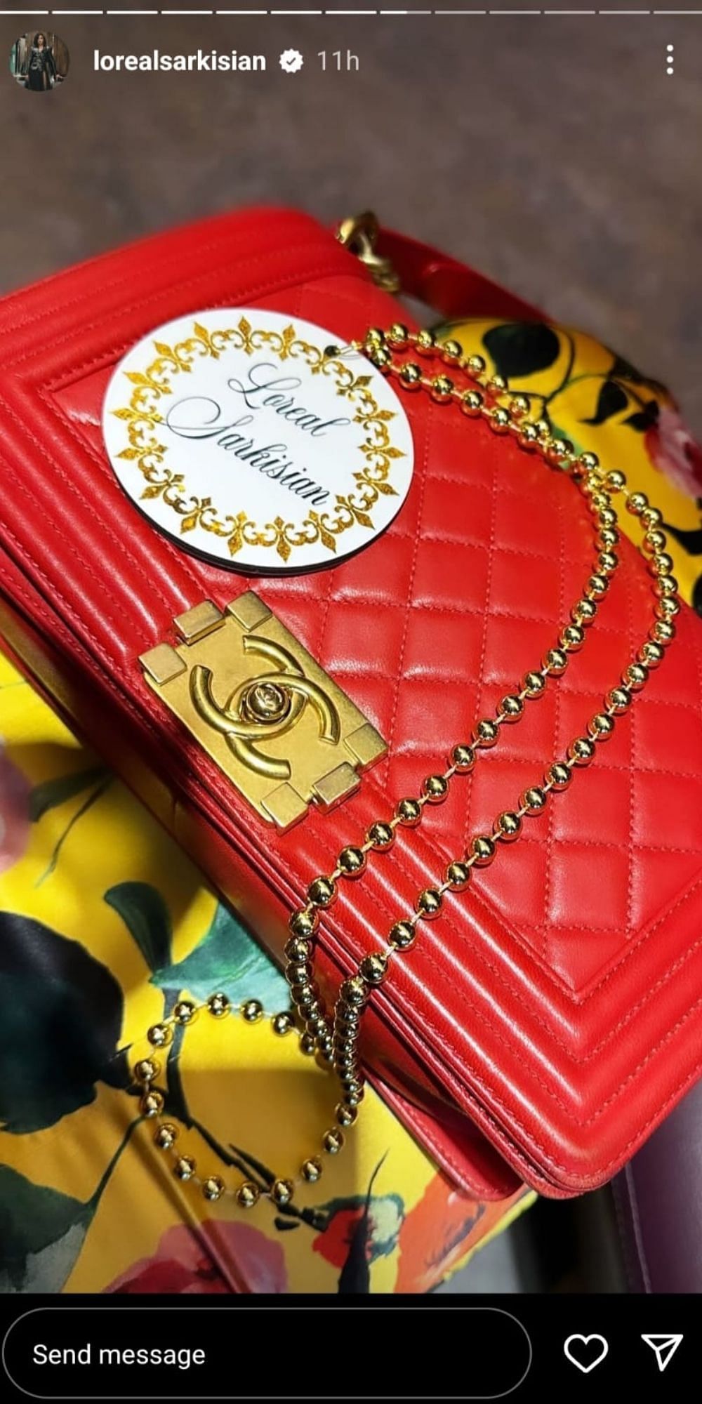 Loreal Sarkisian&#039;s vintage Chanel bag.