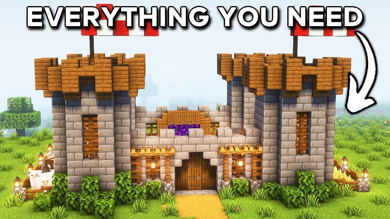 Ultimate Survival Castle build (Image via Youtube/Blockical)