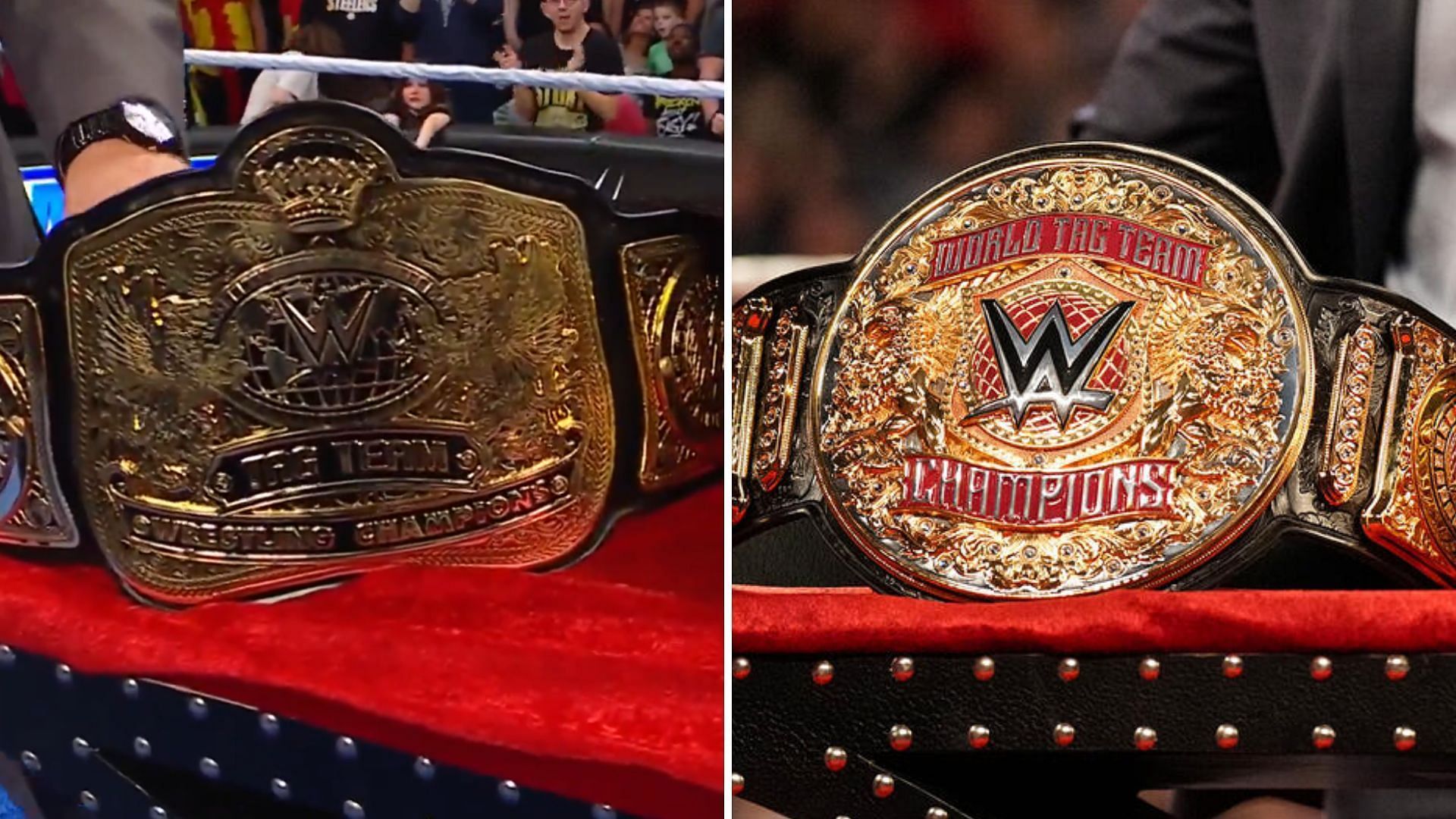 The new SmackDown and RAW tag team titles