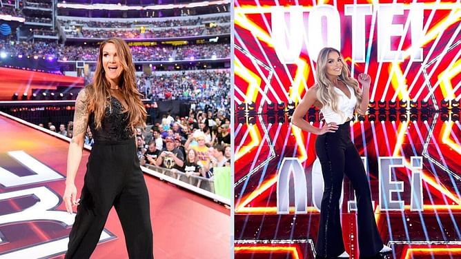 [Photo] Trish Stratus and Lita seen with major AEW star