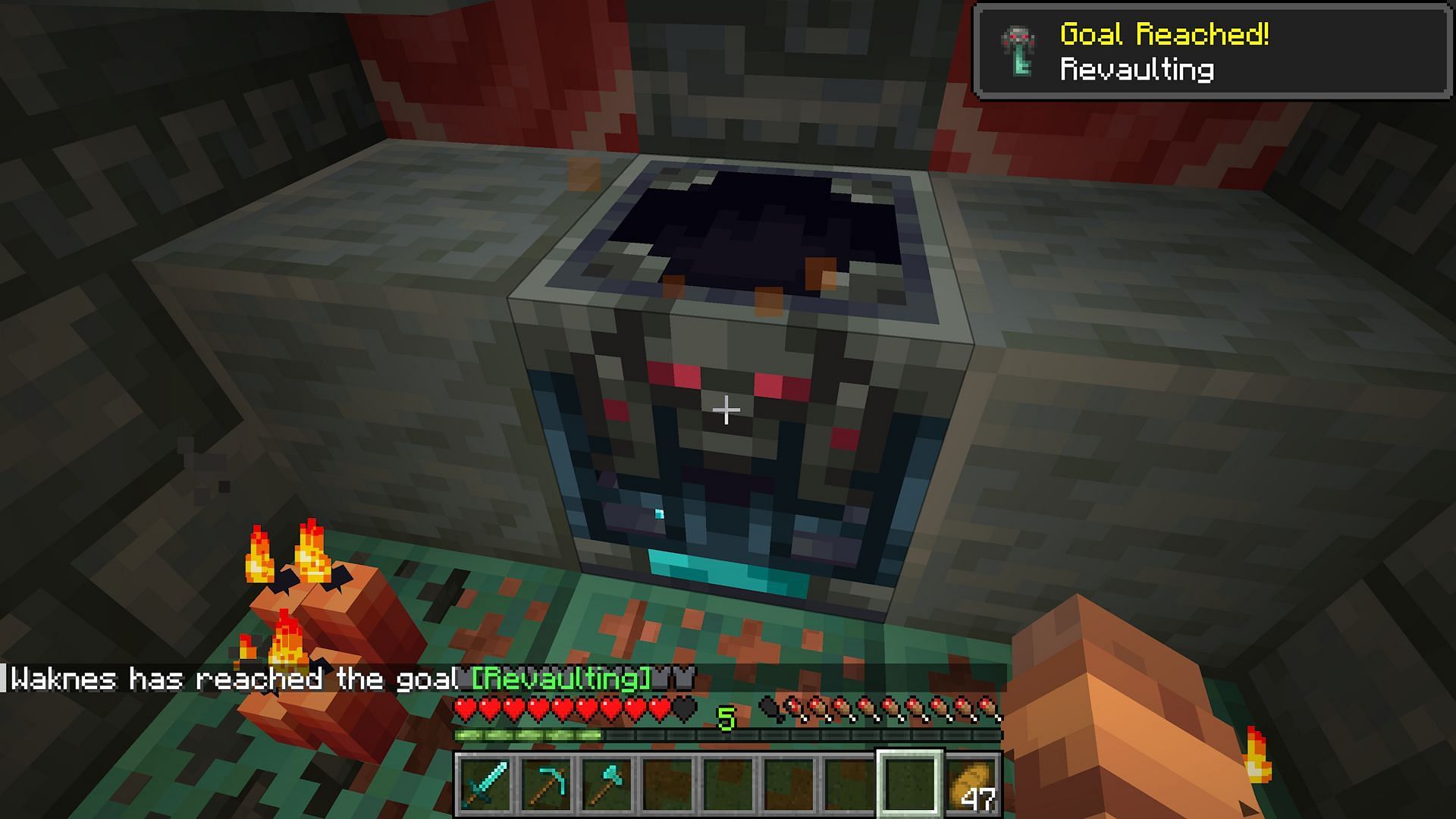 Actually getting the advancement is easy (Image via Mojang)