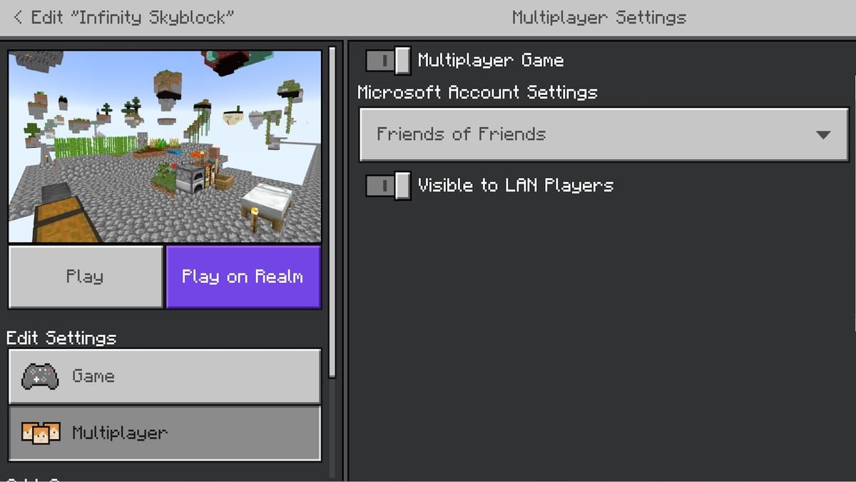 How to invite friends on Minecraft mobile