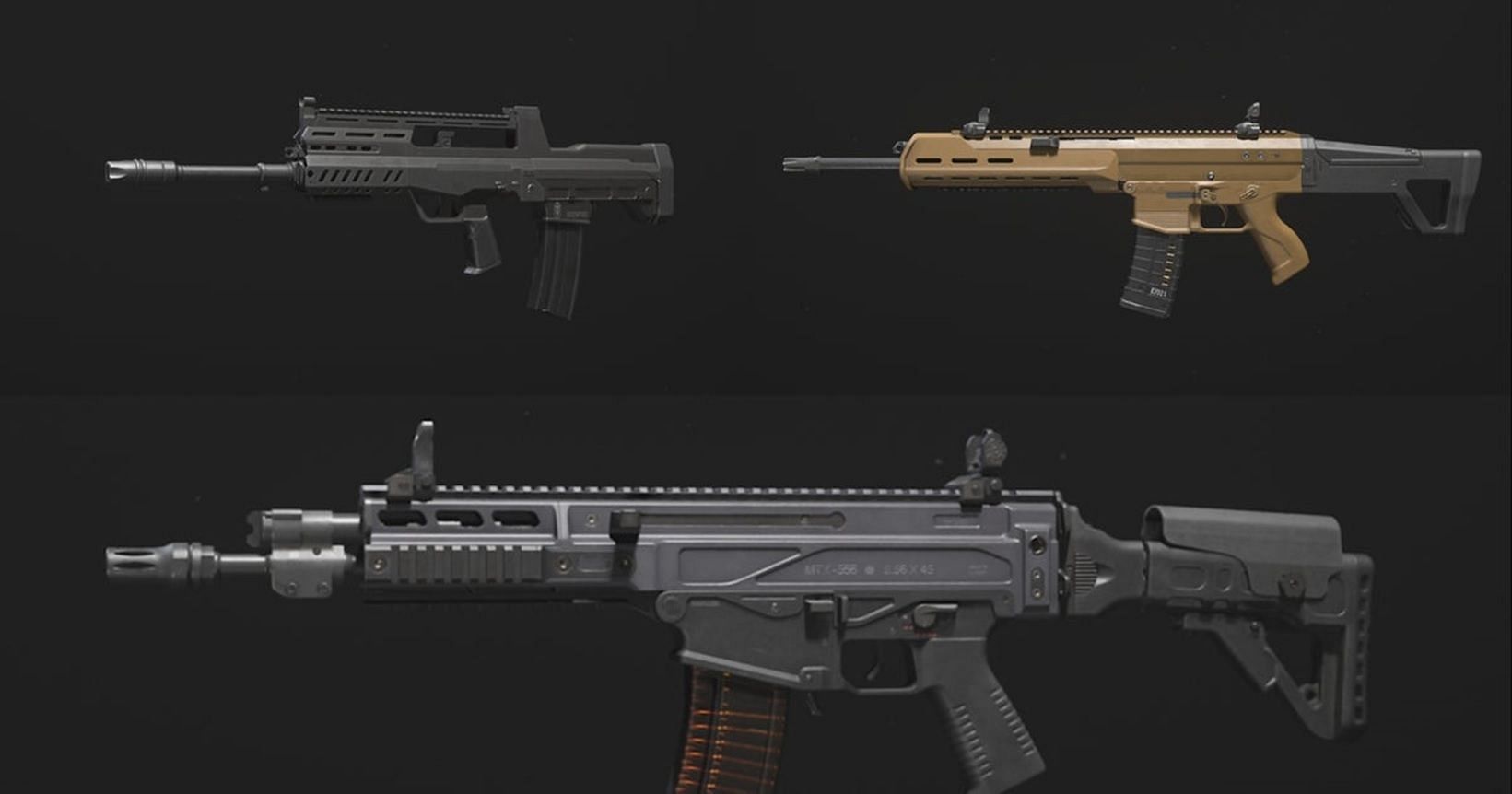 Different guns in MW3 (Image via Activision)