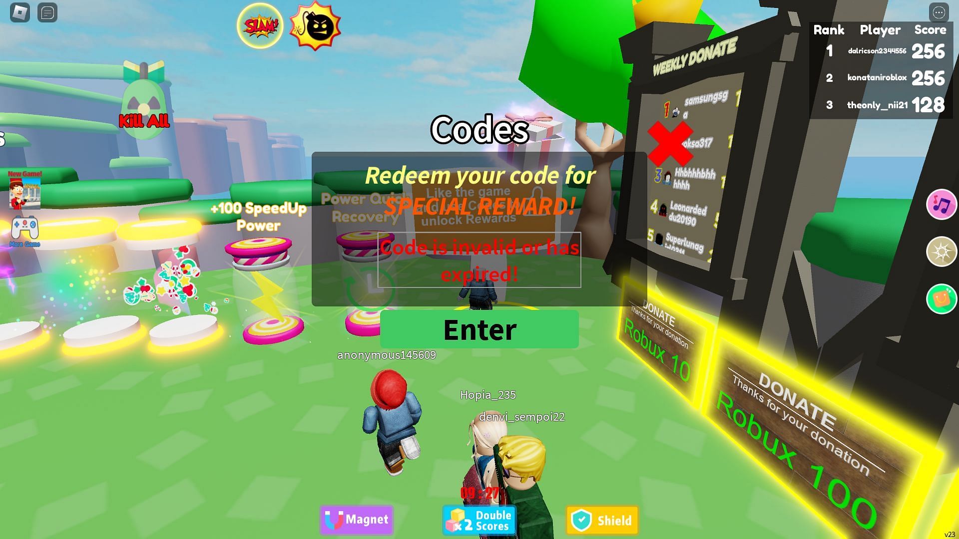 Troubleshooting codes for Worm 2048 (Image via Roblox)