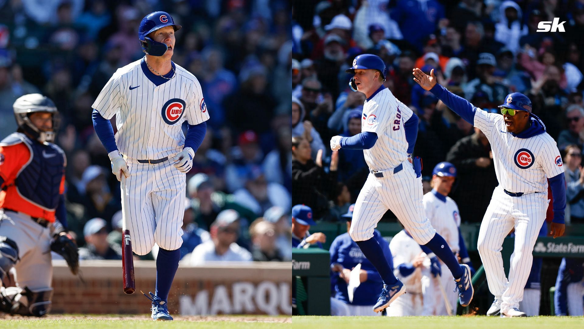 WATCH: Pete Crow-Armstrong hits his first big league home run to give the Cubs a 3-1 lead over Astros 