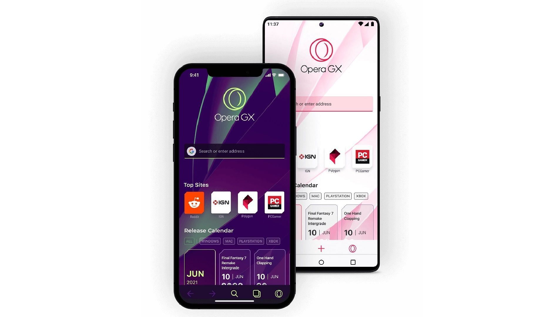 Opera GX is also available on mobile (Image via Opera)