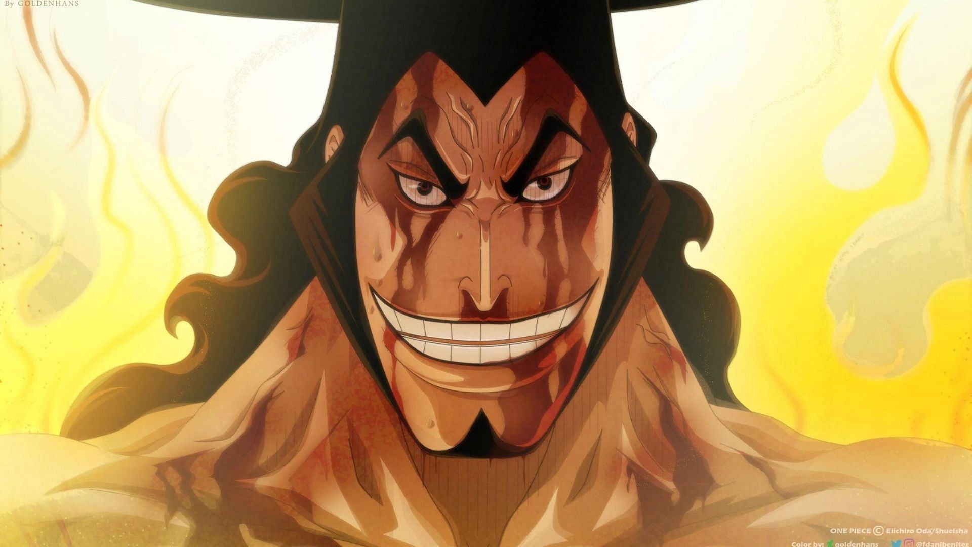 Kozuki Oden as shown in the One Piece anime (Image via Toei Animation)