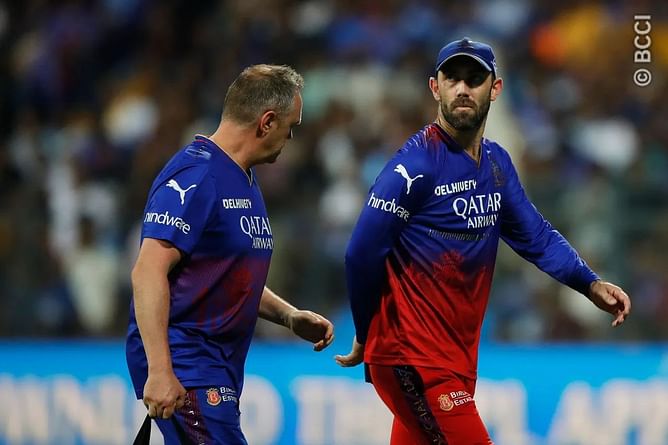 Why is Glenn Maxwell not playing today's RCB vs SRH IPL 2024 match